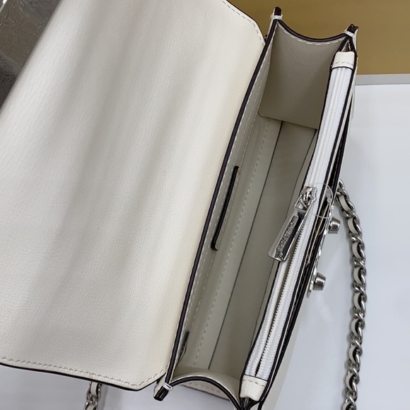 MICHAEL KORS ROSE SMALL LEATHER XBODY OPTIC WHITE - Picture 12 of 16